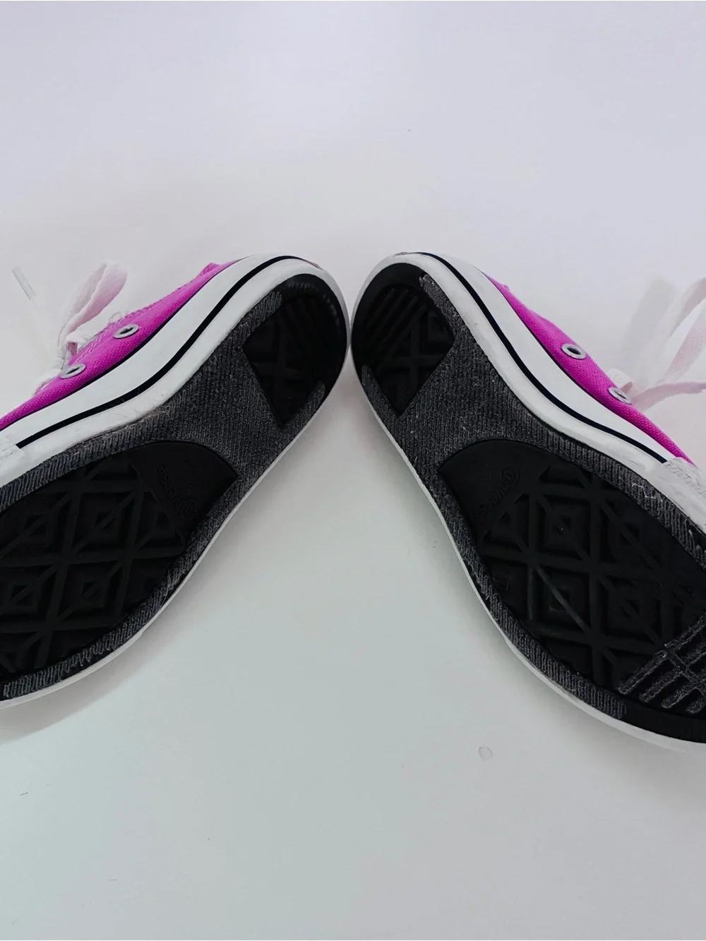 Kids Hot Pink Converse Canvas Lace-Up Sneakers